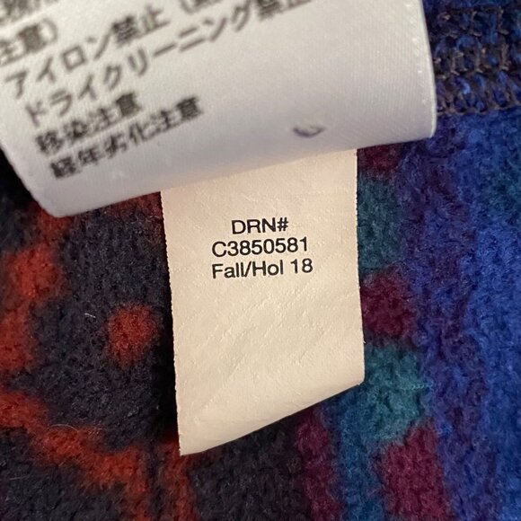 Eddie Bauer Quest Fleece Aztec Quarter-Zip Women's Large Long-Sleeve Pullover - Picture 10 of 12